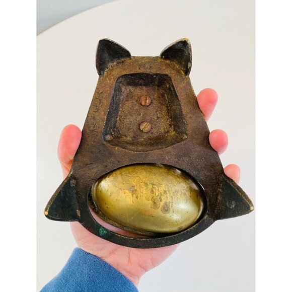 Vintage Brass Egyptian Themed Ashtray, Trinket Dish, Egyptian Goddess Ashtray - Picture 7 of 10